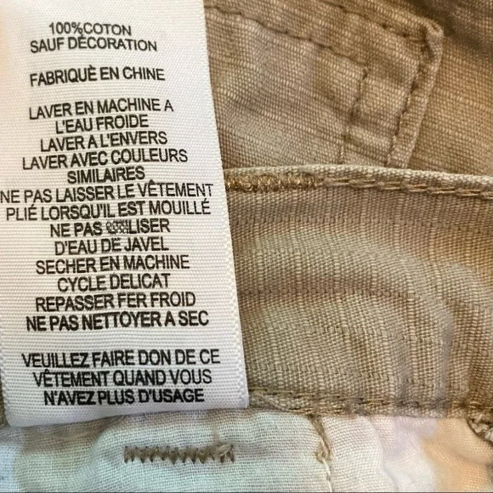 LEVI STRAUSS Beige Khaki Cargo Shorts Tan Boys 6 Regular